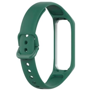 Imagem de Pulseira Silicone Borracha Para Galaxy Fit 2 Fit2 Sm-r220 DM ACESSÓRIOS (VERDE)