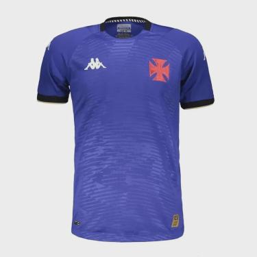 Imagem de Camiseta Vasco Kappa Kombat Goalkeeper crvg Oficial 23 Masculina - Azul escuro