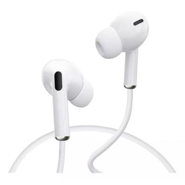 Imagem de Fone De Ouvido Lightning Microfone Volume Branco Hrebos