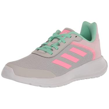 Imagem de adidas Tênis infantil unissex Tensor Run 2.0, Cinza um/feixe rosa/pulso menta, 7 Big Kid