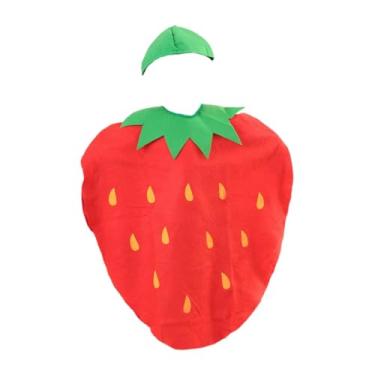 Imagem de Fancyes Traje de morango Tecido não tecido Traje de fruta para dramatização Halloween Carnaval, Style a