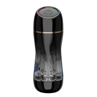 Imagem de Male Masturbator Sex Toys for Men-Electric Automatic Thrusting Suction Vibrating masturbator Cup Male Sex Toys with 10 Modes, Pocket Pussy Vagina Blowjob Stroker (Gradiente preto)