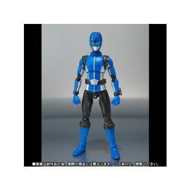 Imagem de Boneco SH Figuarts Power Ranger Tokumei Sentai Go-Busters Blue Buster exclusivo Tamashii
