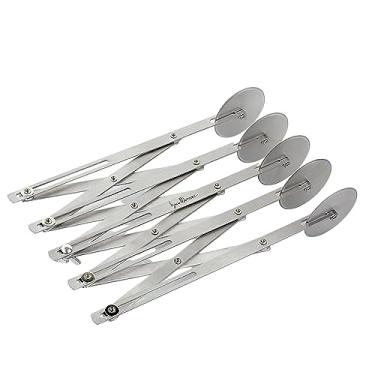 Imagem de Carretilha Expansível 5 Laminas Inox Massari, Cinza, Ghidini