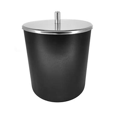 Imagem de Lixeira com Tampa Inox 5,4 L, 19,5 x 20 x 22,4 cm, Preto, Coza
