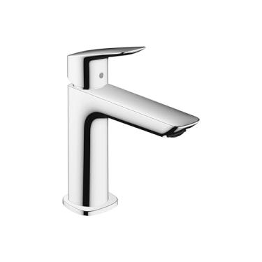 Imagem de hansgrohe Logis Fine Modern Torneira de pia de banheiro com 1 manípulo, 1 furo 17,78 cm de altura, cromada, 71253001