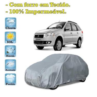 Imagem de Capa com forro cobrir carro Fiat Palio Weekend 100% Impermeável Proteç