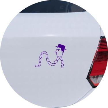 Imagem de Adesivo de Carro Professor Linguiça - Cor Roxo - Melhor Adesivo, Roxo