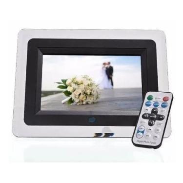 Imagem de Porta Retrato Digital 7 Polegadas Lcd Relógio Mp3 Sd Usb Led - New