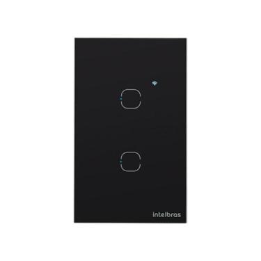 Imagem de Interruptor smart wi-fi touch 2 teclas zigbee ezs 1002 pt - INTELBRAS