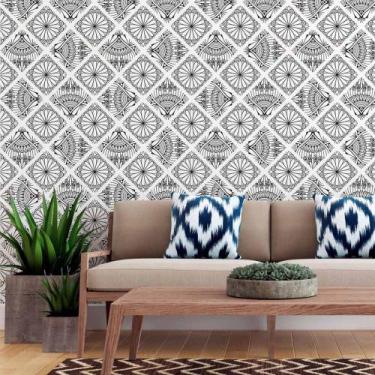 Imagem de Papel de Parede Adesivo Mandala Colorir N015041 0,58x3,00M - Adesivo B