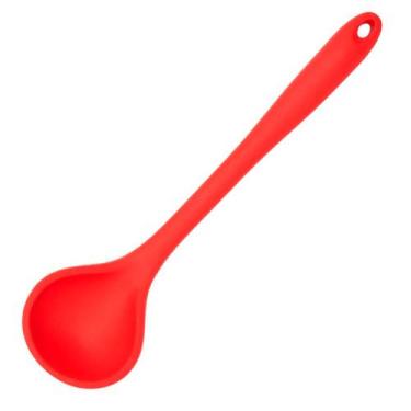 Imagem de Utensílios Cozinha Em Silicone Concha Espátula Escumadeira - Ingá, Em 
