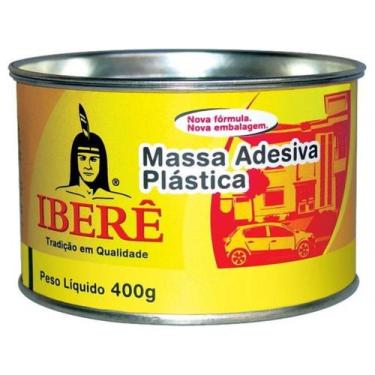 Imagem de Massa plástica com catalisador 400 gramas branca - Iberê