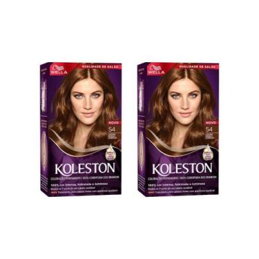 Imagem de Coloraçao Koleston 54 Castanho Dourado Acobreado-Kit C/2Un