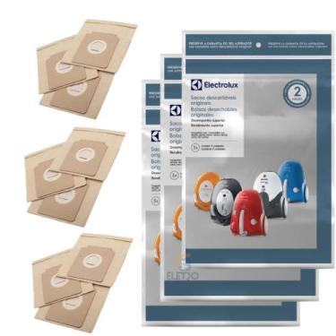 Imagem de Kit 9 Sacos Originais Para Aspirador De Pó Electrolux BEO/ LISTO/ PET 