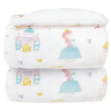 Imagem de Cobertor Donna Laço Bebê Plush Print Com Sherpam - Laço do Bebê, Creme