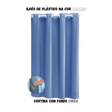 Imagem de Cortina Blackout para Sala ou Quarto PVC (plástico) UMA FOLHA Rústica 