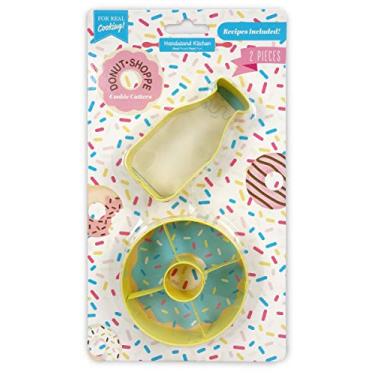 Imagem de Coleção de assar Sweet Shoppe da Handstand Kitchen para crianças, Donut Shoppe, 2-Pc Cookie Cutters, 1