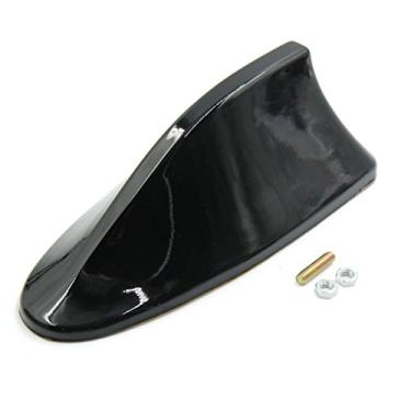 Imagem de uxcell Antena de sinal de rádio AM/FM de plástico preto estilo barbatana de tubarão para carro