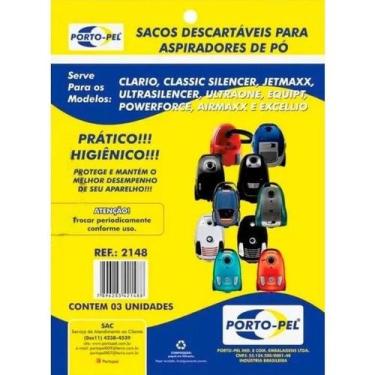 Imagem de Kit 3 Sacos Aspirador de Pó Electrolux - Equipt JetMaxx UltraSilencer 