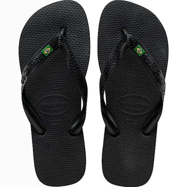 Imagem de Chinelo Brasil, Havaianas, Adulto Unissex, Preto, 37/38