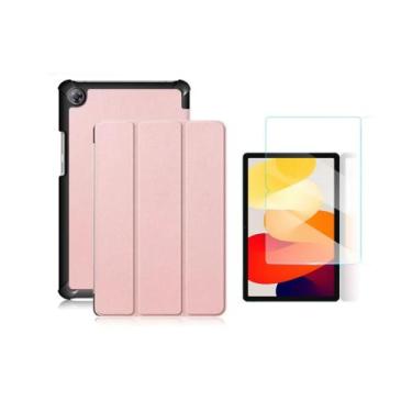 Imagem de Capa Case Smart + Película Para Tablet Redmi Pad SE 8.7 - Fam, Rosa