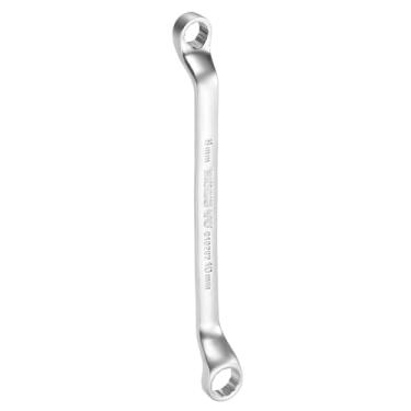 Imagem de HARFINGTON Chave de extremidade de caixa extralonga offset 8 x 10 mm métrica 12 pontos 75 graus offset caixa dupla chave catraca aço carbono polido ferramentas chave inglesa longa