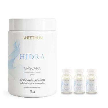Imagem de Kit Aneethun Hidra - Máscara 1kg + Ampolas 13ml (3Unidades)