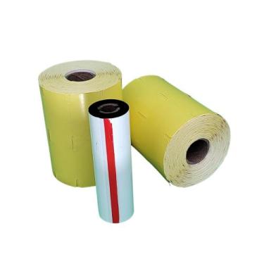 Imagem de 2 Rolos Etiqueta de Gondola Amarela 105x30mm + 1 Ribbon Cera - Padrão 