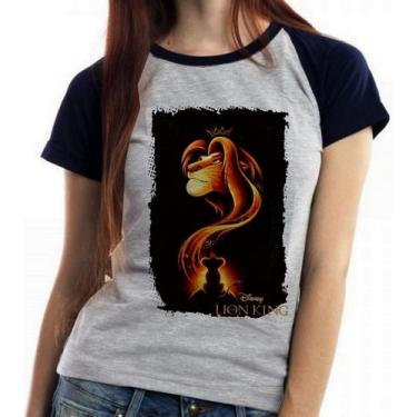 Imagem de Baby look blusa feminina ou Camiseta unissex  Rei Leão Mufasa Simba - 