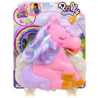 Imagem de Polly Pocket Conjunto de Brinquedo Salao de Unicornio ARCO-IRIS Mattel