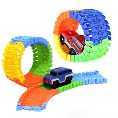 Imagem de Carrinho Dasher Movimento Com Pista encaixável  - REIS VARIEDADES MATR