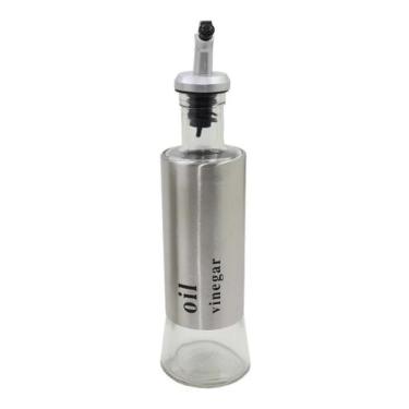 Imagem de Porta Azeite E Vinagre Com Dosador Em Vidro E Aço Inox - Wellmix
