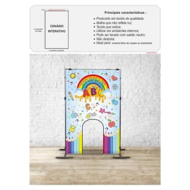 Imagem de Painel Festa Retangular Interativo Formatura 1,5x2,25m Mod.1 - Fantasi