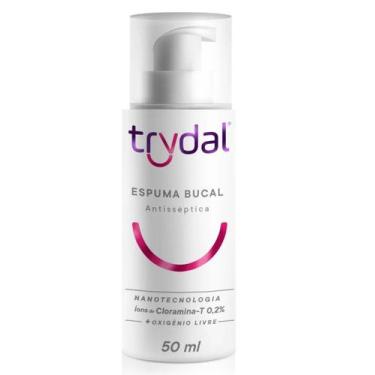 Imagem de Espuma Antisséptica Bucal Trycal com Cloramina T 50ml - TRYDAL
