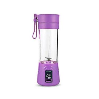 Imagem de Liquidificador Portátil USB 2 Lâminas Lilás - Booglee