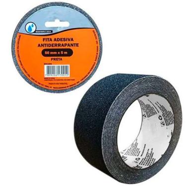 Imagem de Fita Adesiva de PVC Antiderrapante Segura 50 mm X 5 m Preta - Rio Chen