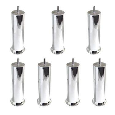 Imagem de Kit 7 Pezao Cromados Para Cama Box com 18cm de Altura - FENIX MENDONCA