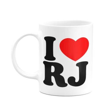 Imagem de Caneca I Love RJ - Rio de Janeiro - 325ml branca - JPS INFO