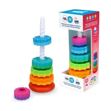 Imagem de Brinquedo infantil Função Motora Torre Giratória Giratorre  - Pakitoys