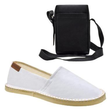 Imagem de Kit Alpargata Bolsa Bag Feminino Masculino Confortável Verão - SNOW, B