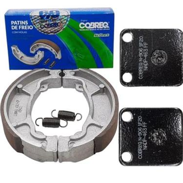 Imagem de Kit Pastilha Dianteira + Lona Patim Honda Cbx 200 Strada - COBREQ
