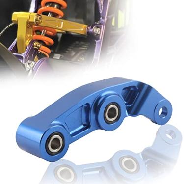 Imagem de ABCERRSI Suspensão progressiva para amortecedores traseiros Dirt Bike, conexão de suspensão de motocicleta ajustável de 1,9 cm para Sur Ron Light Bee S X (azul)
