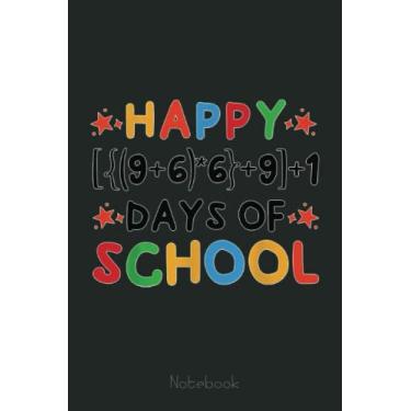 Imagem de Happy 100 Days of School Funny Math Equation Teacher Kids Graph Notebook: Graph Paper Notebook, Grid Paper for Math and Science Students, Quad Ruled 4x4 (110 Pages, 6x9)