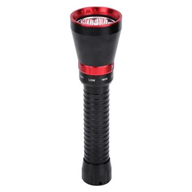 Imagem de Lanterna de Mergulho de Alto Brilho 18000LM, Tocha Subaquática à Prova D'água Com Interruptor Controlado Magneticamente, 3 Modos de Iluminação para Mergulho a 100m (Vermelho)