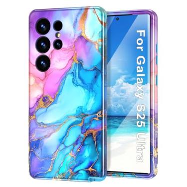 Imagem de Btscase Capa para Samsung Galaxy Ultra, [Teste de Queda de Grau Militar] Design de Padrão de Mármore Slim Robusto À Prova de Choque Mulheres Meninas Homens Capa Protetora Antiarranhões, Colorida