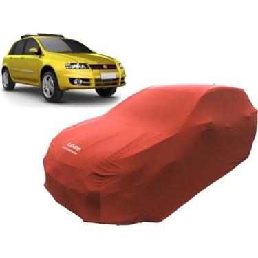 Imagem de Capa Automotiva Para Fiat Stilo Tecido Helanca Lycra - Mz, Vermelha