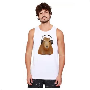 Imagem de Camiseta Regata Capivara headfone - Alearts, M