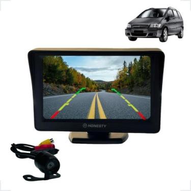 Imagem de Kit Monitor LCD 4.3 Polegadas Câmera de Ré Zafira 2001 2002 2003 2004 