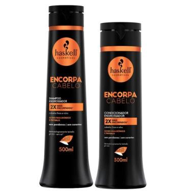 Imagem de Kit Shampoo 500ml + Condicionador 300ml Haskell Encorpa Cabelo